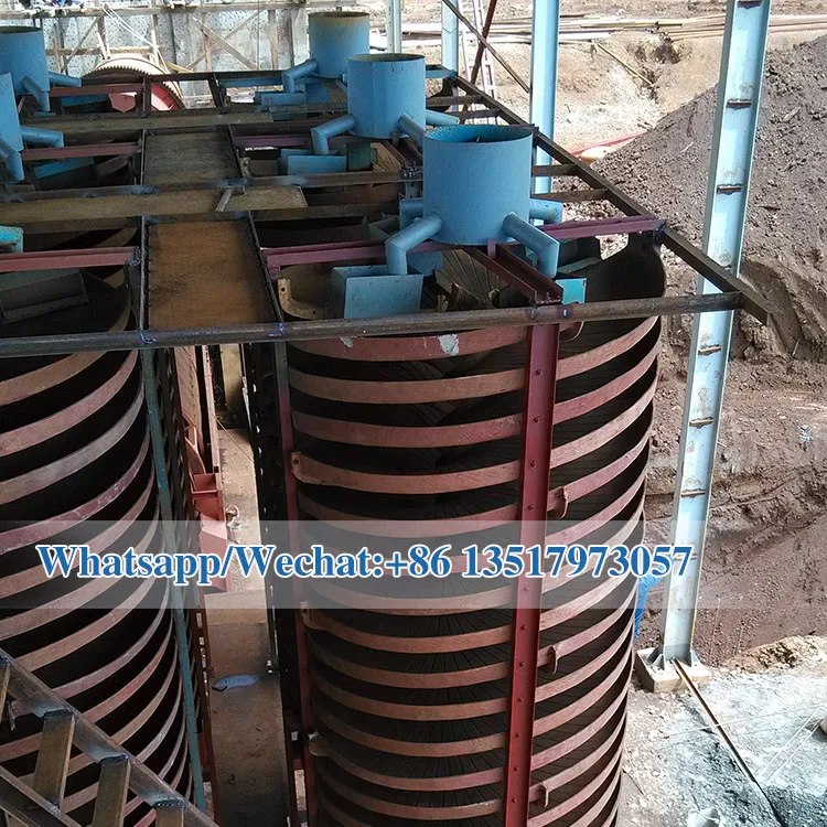 rutile zircon iron ore processing spiral concentrator