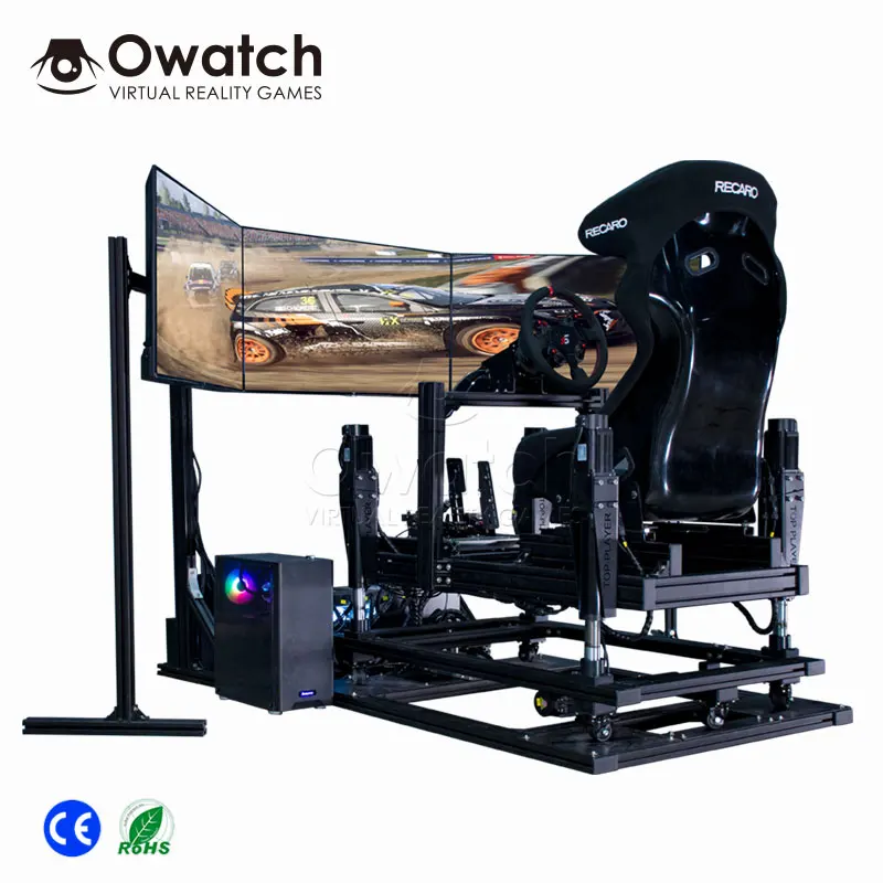 Simple style factory price 5Dof car racing game simulator driving simulator