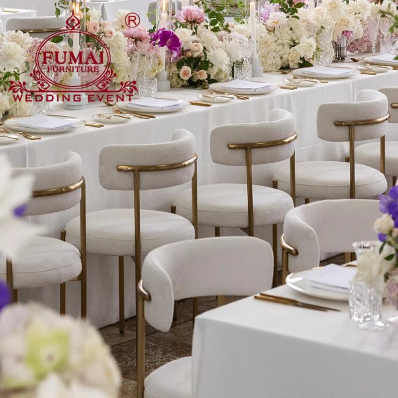 Wholesale New Design Banquet Stainless Steel Hall Gold Chair For Wedding Event