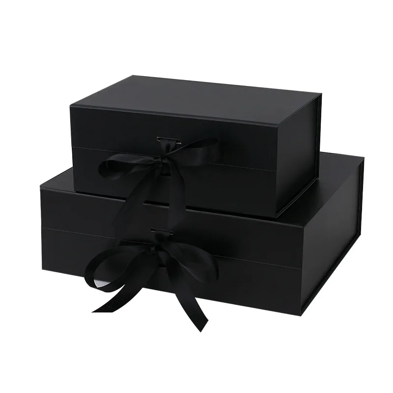 Custom luxury wedding dress easy to assemble  packing cardboard box birthday guest gift flat pack collapsible boxes
