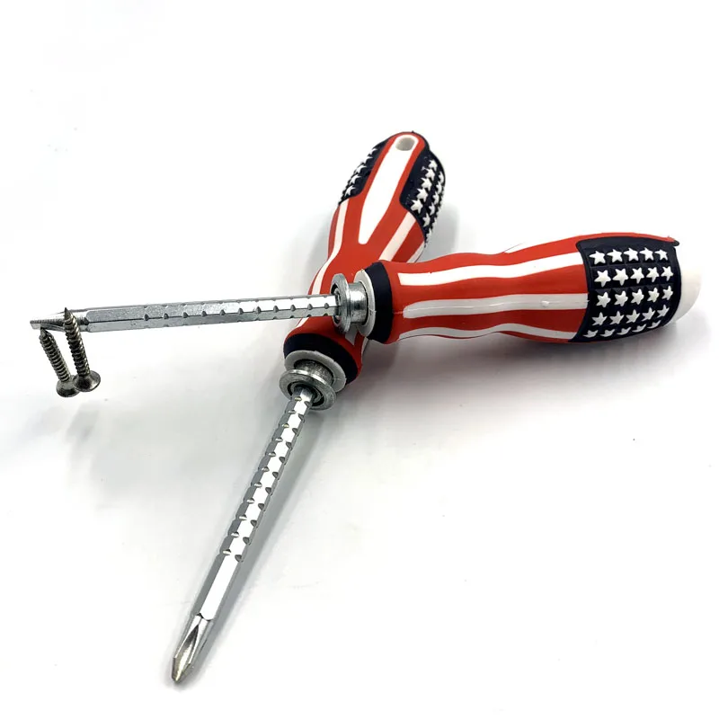 
Professional USA handle 1 guy 1 flower tool set retractable screwdriver 