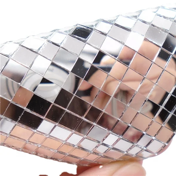 Peel and stick flexible aluminum mirror sheet  mirrors adhesive artwork and home decoration