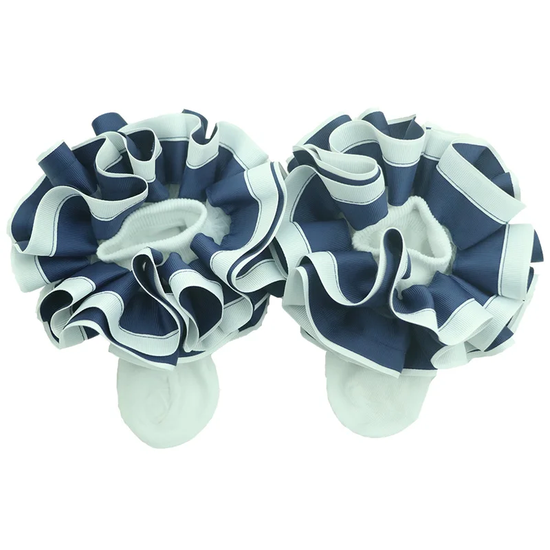 Girl Lace Tutu Socks Baby toddler Girls Eyelet Turn Cuff Ruffle Lace Socks Double Lace Dressy Socks