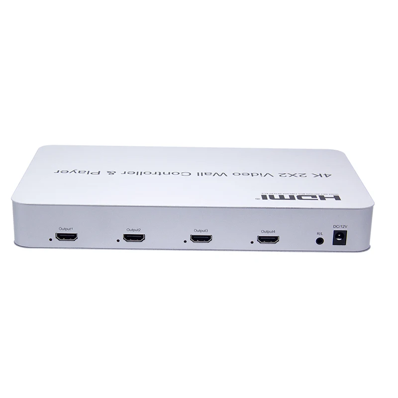 4k TV video wall controller 4TV 1X2 1X3 1X4 2x2 USB VGA audio 4k videowall processor controller