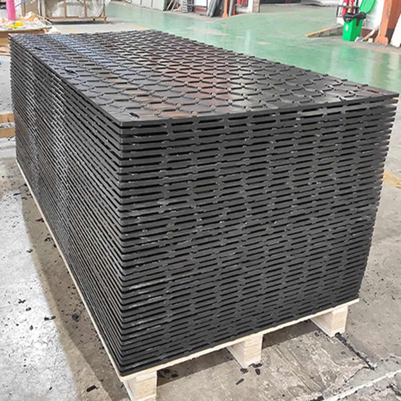 Черный Uhmwpe и HDPE защитный коврик для заземления временная платформа пляжный доступа