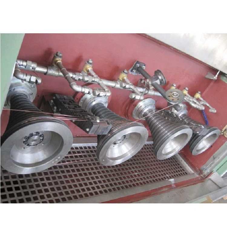 Two Wires Fine Wire Drawing Machine with two spool