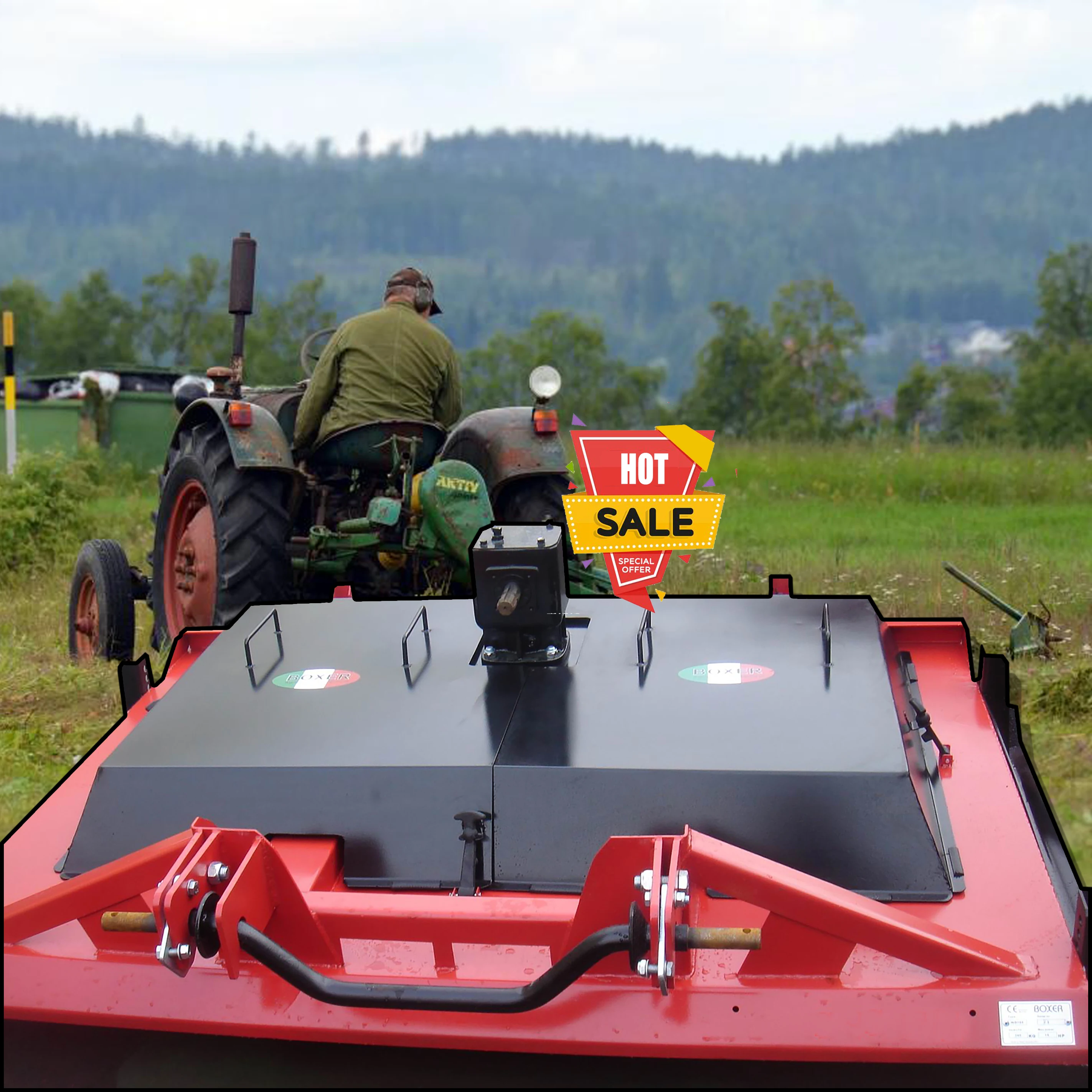 2023 JQ 2.75m tractor PTO Lawn mower Excavator Grass Shredder From China