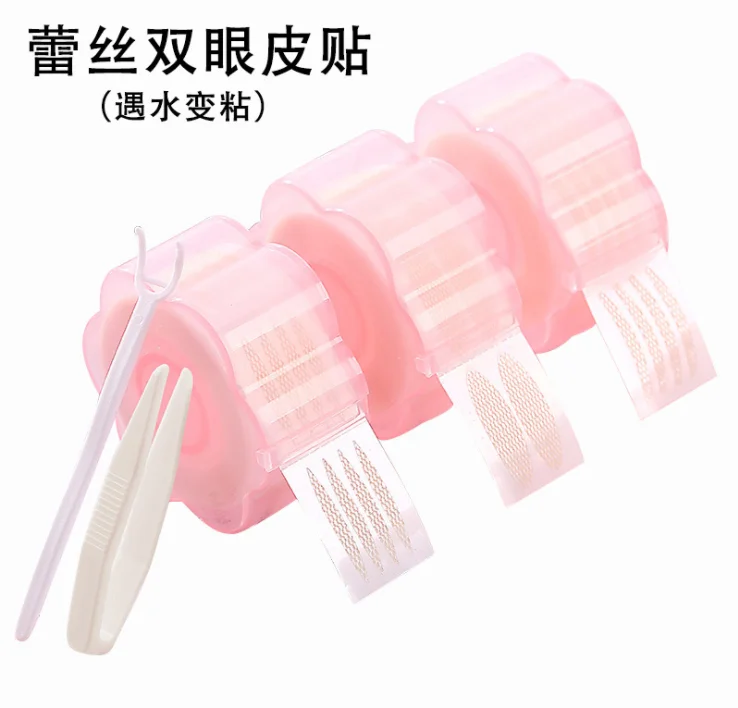 Новый кружевной дизайн, инструменты для макияжа, невидимая наклейка для век, лента для подтяжки глаз