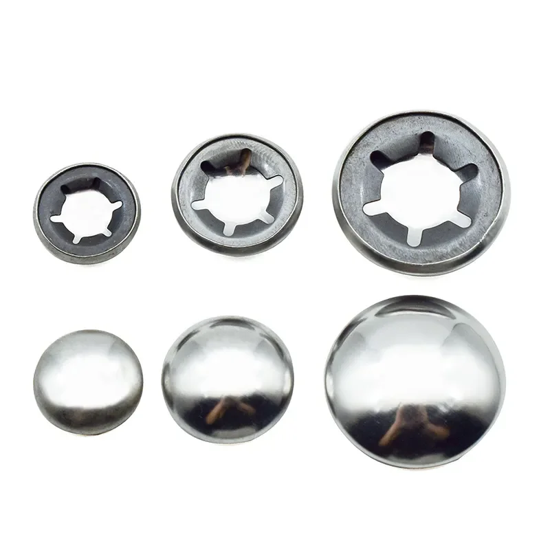 Stainless Steel Dome Capped Starlock Push On Fastener for Shaft