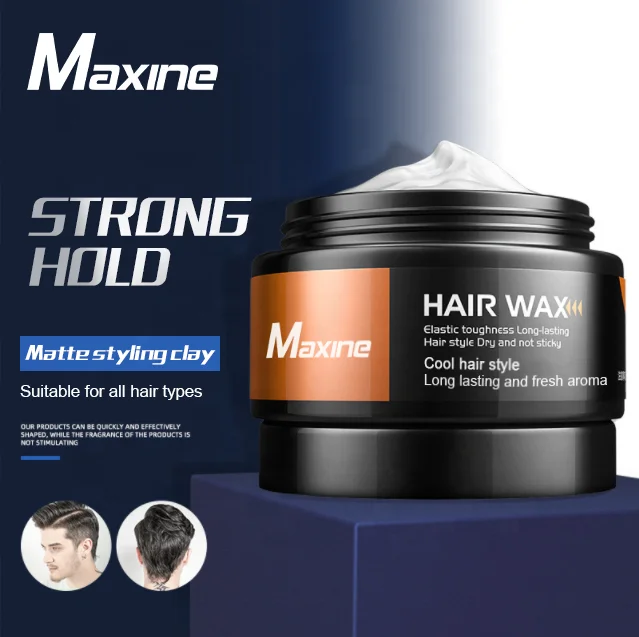 Factory Hot Sale Waterproof Natural Men Styling Wax Products Professional Hair Clay Wax Private Label