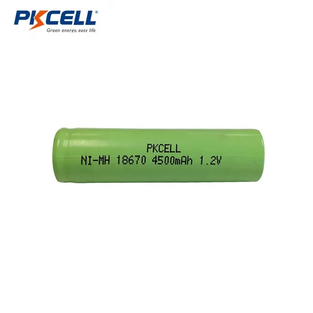 PKCELL 1.2v ni-mh 18670 4500mAh rechargeable batteries for portable audio devices