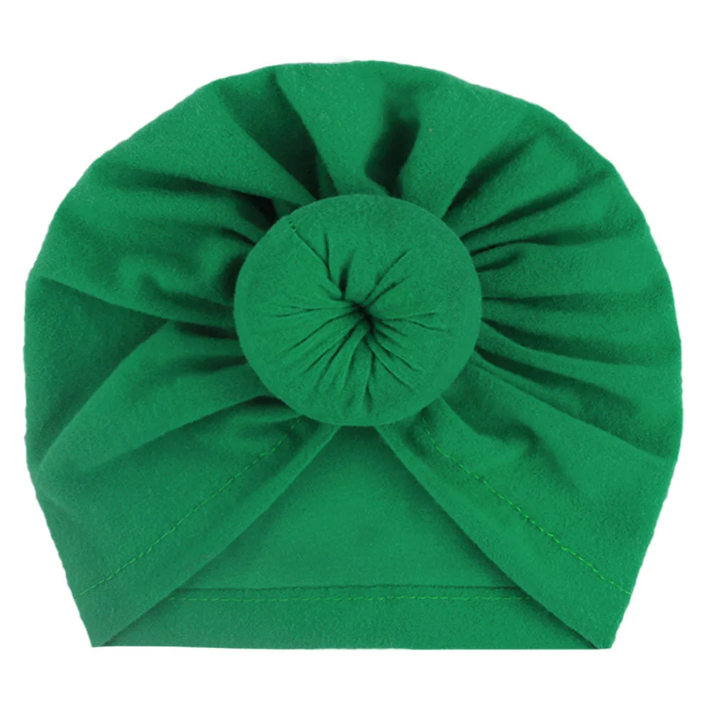 2019 Baby Cotton Blends Hat Hair Bands Elastic Headwraps Headband Soft Bowknot Turban for Children Girls  Baby