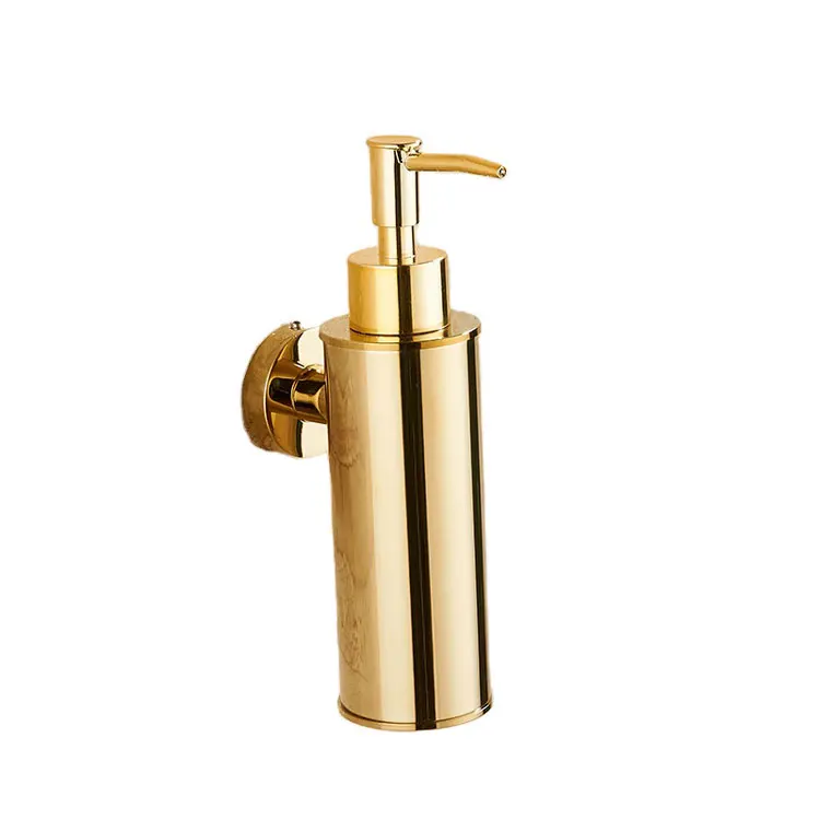 bathroom luxury gold stainless steel hand wall mounted foam soap dispenser