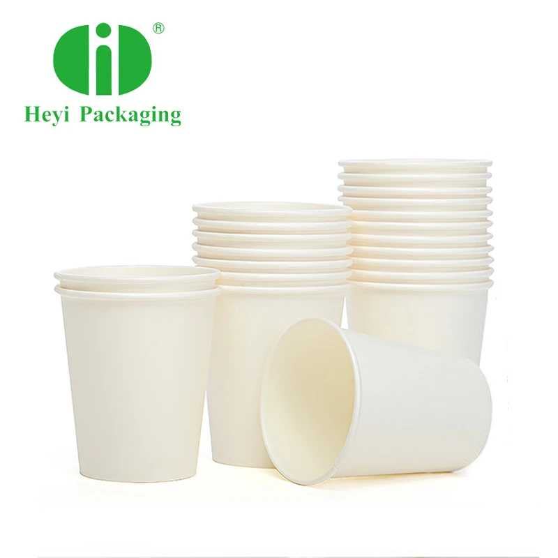 one time 530ml compostable cold water coffee paper cups biodegradable