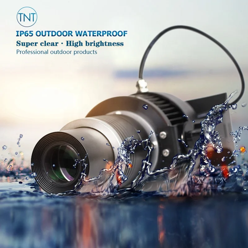 40W 50W 60W high definition LED logo projector static outdoor waterproof meanwell smps gobo light floor project advertising lamp