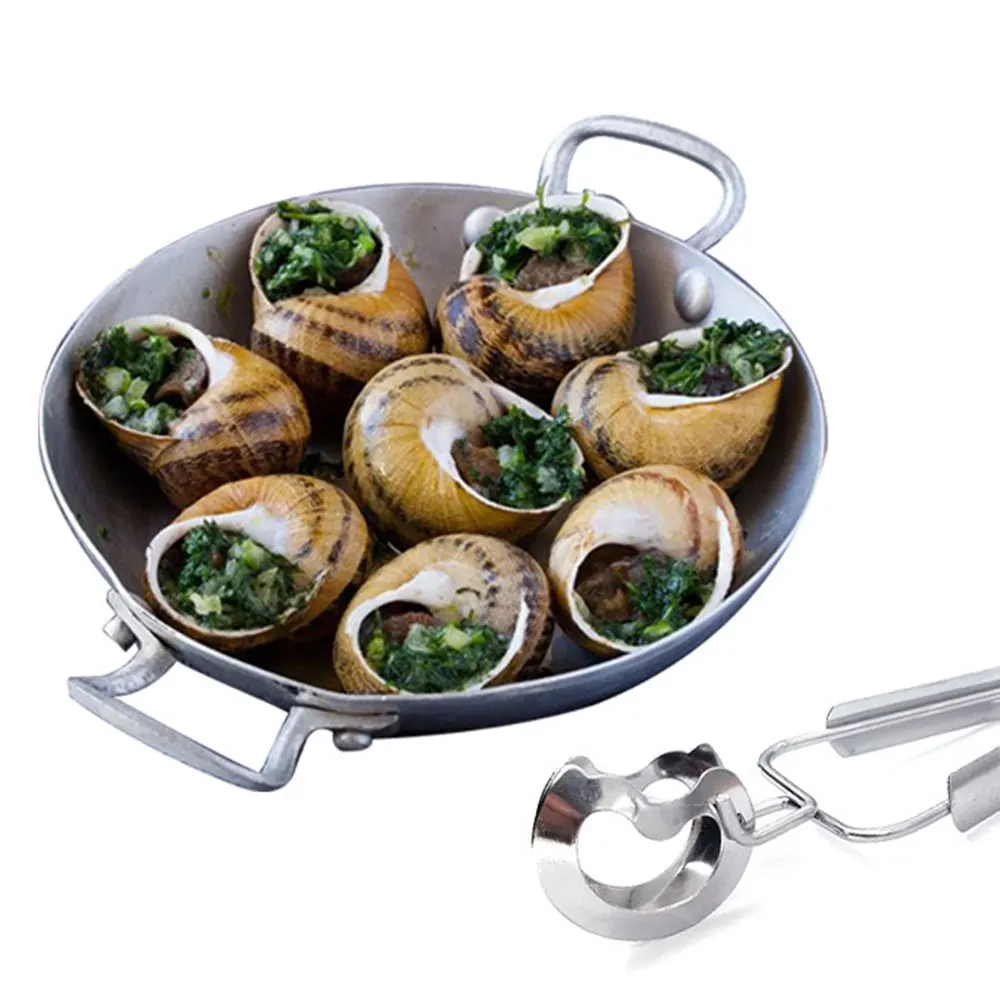 Stainless Steel Escargot Snail Tongs For Serving Kitchen Cooking