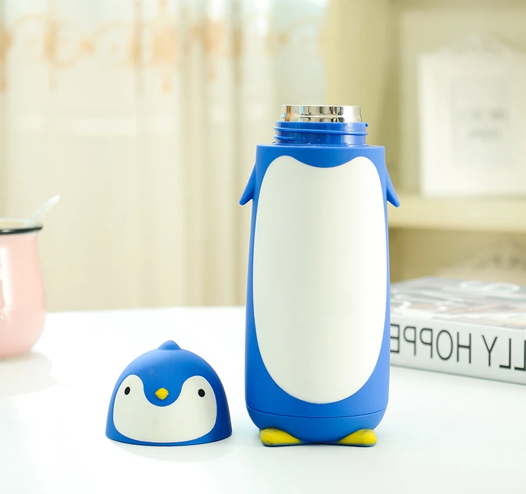 
Hot selling Cute penguin water bottle Stainless Steel thermos vacuum flask 