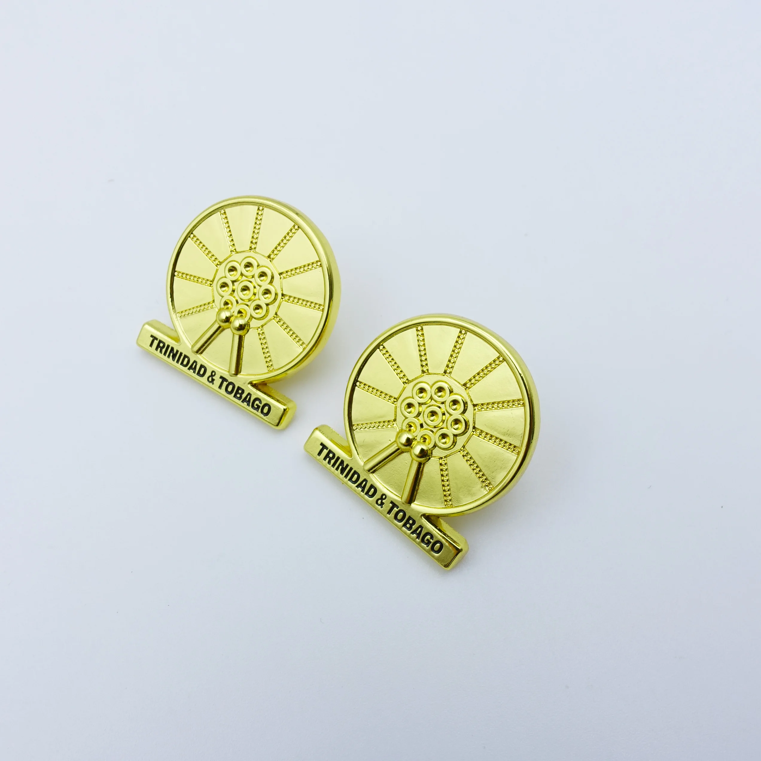 custom metal gold round clothing lapel Pins for suit men gold name badges brooch pin custom pins metal logo badges wholesale