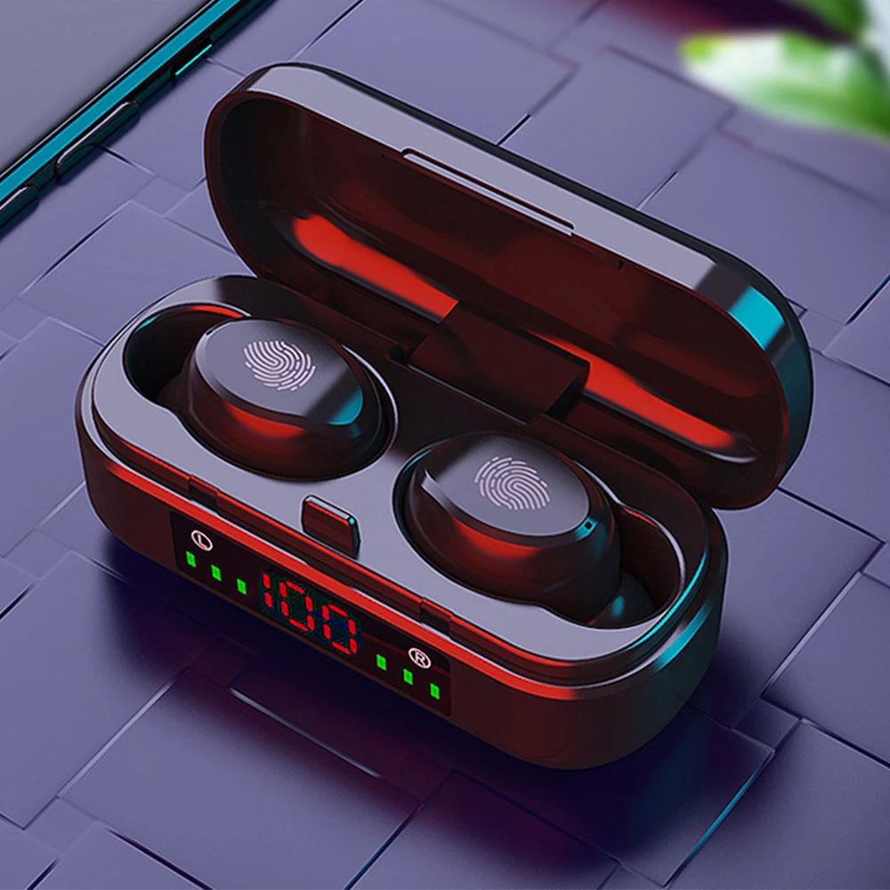 Free Shipping 1 Sample OK IPX-7 Waterproof In-ear Noise Cancelling Bt 5.0 Headphone Stereo Sound Earbuds Wireless Earphone