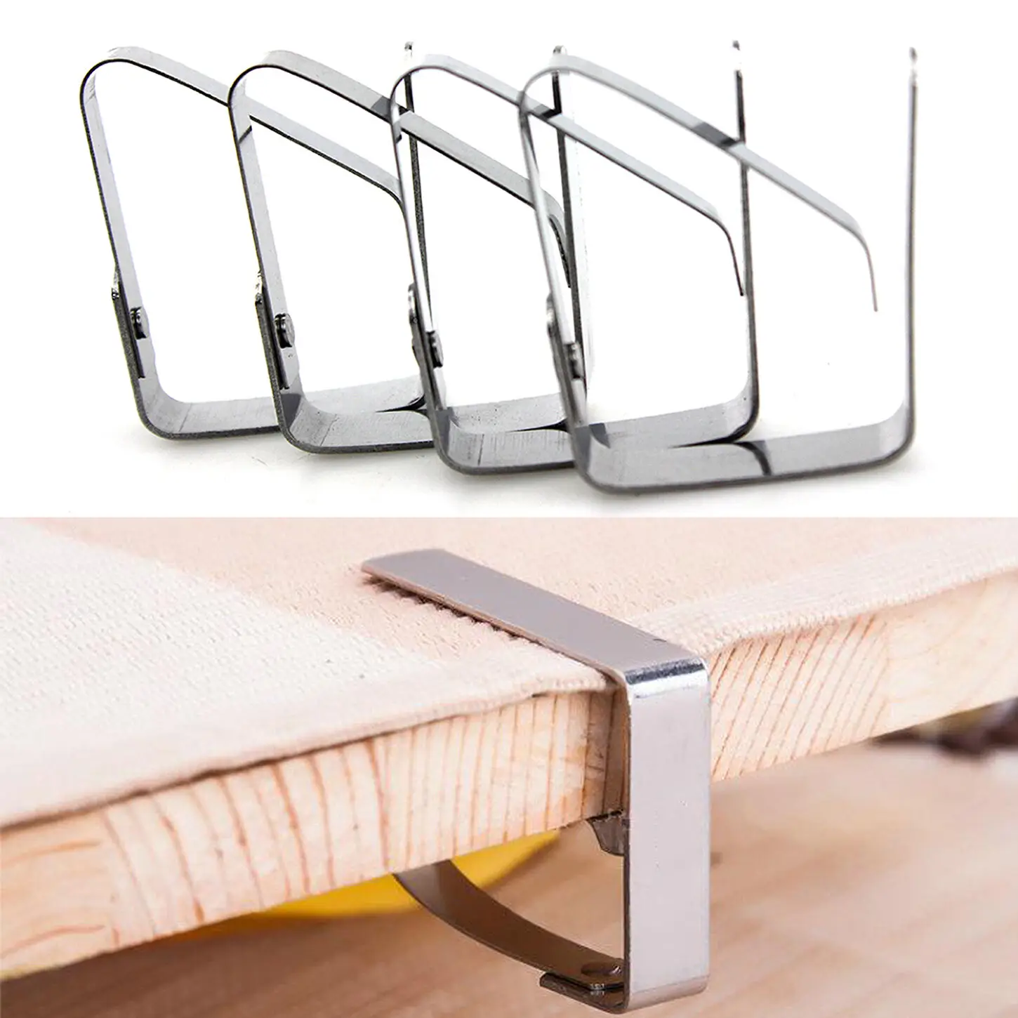 Metal household triangle tablecloth clips for table decorative parts