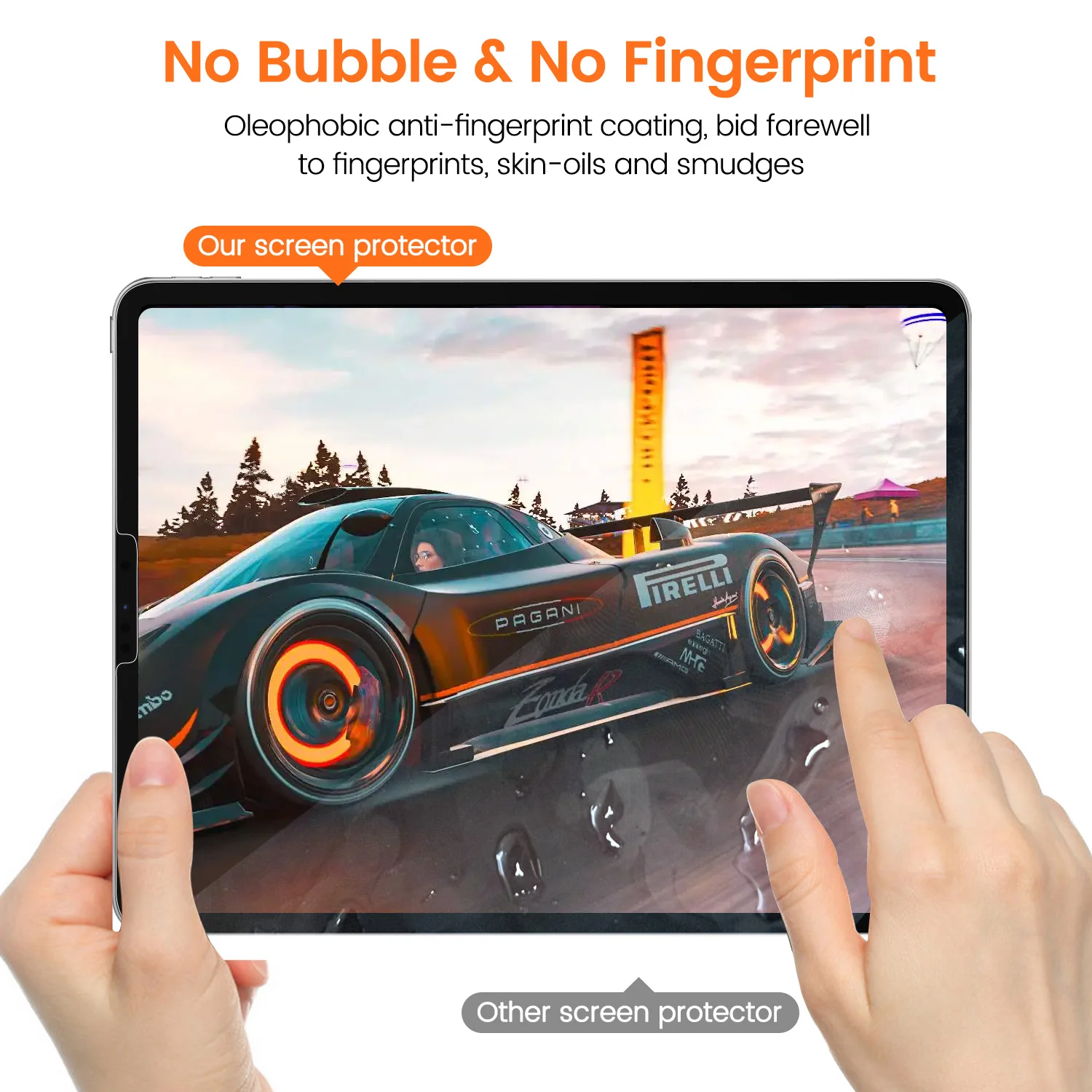 Ударопрочная защитная пленка против царапин для iPad mini air pro, легкий аппликатор, комплект для установки закаленного стекла 9h