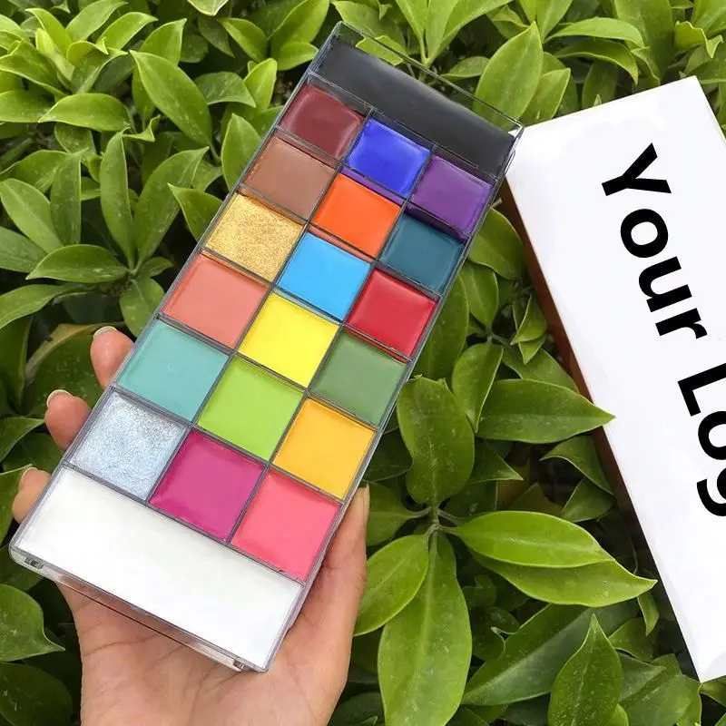 private label waterbased Body Painting Kit Professional Colorful Body Art Face Body Paint for Halloween