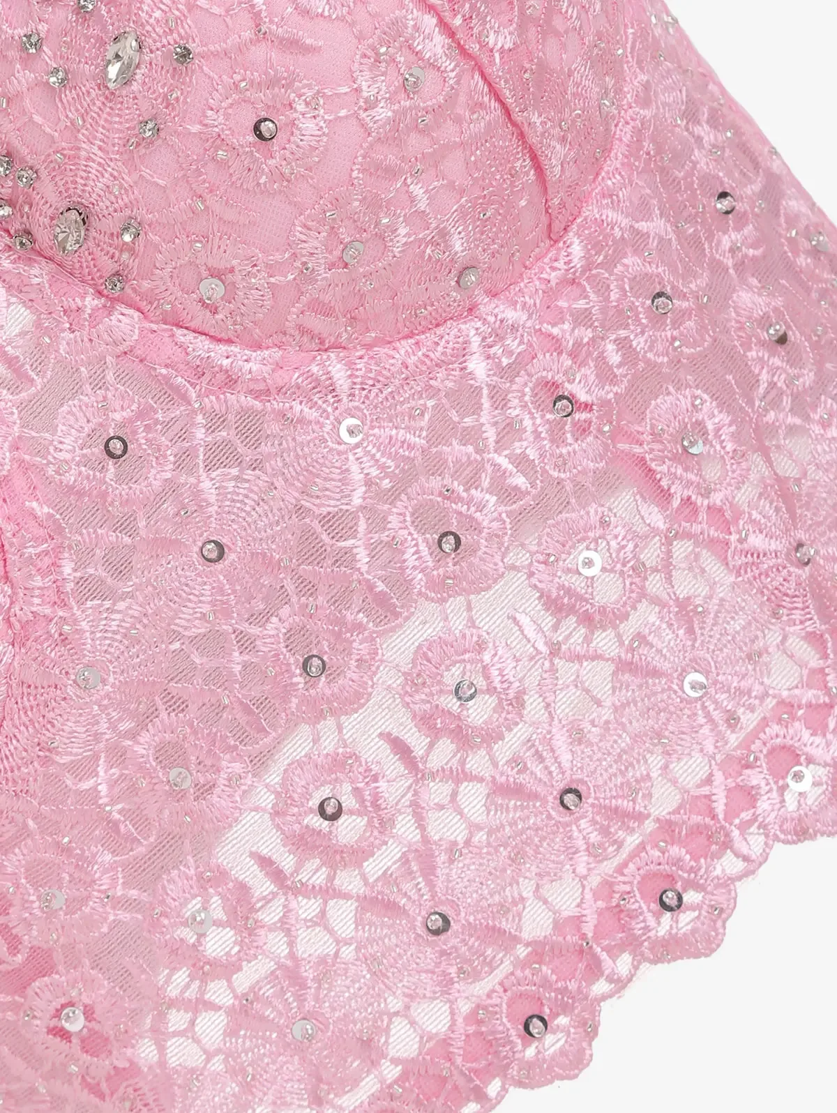Sexy Pearls Beaded Rhinestone Bustier Crop Top Push up Corset Top with Detachable Straps
