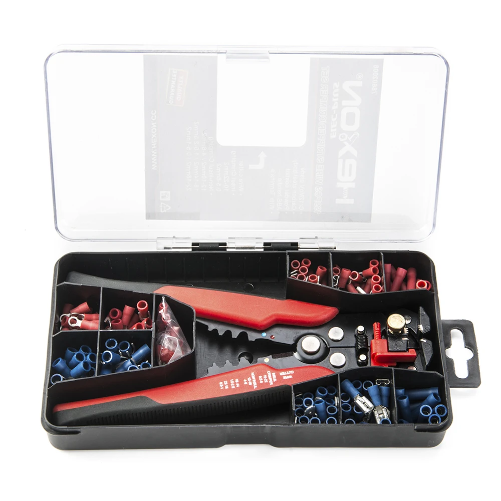 199pcs multifunction electrician maintenance tool kit connectors automatic wire stripper terminals electrical tool set