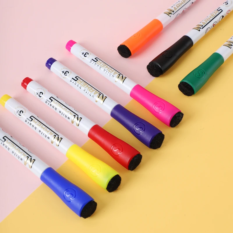 Long Life Usage Low Odor Vivid And Vibrant Colors Medium Tip Neodymium Strong Magnetic Dry Erase Marker For Whiteboard