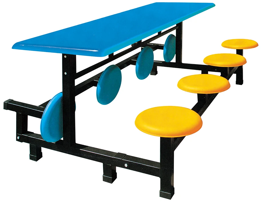 High quality fiber glass  canteen furniture canteen table and chair extendable dining table