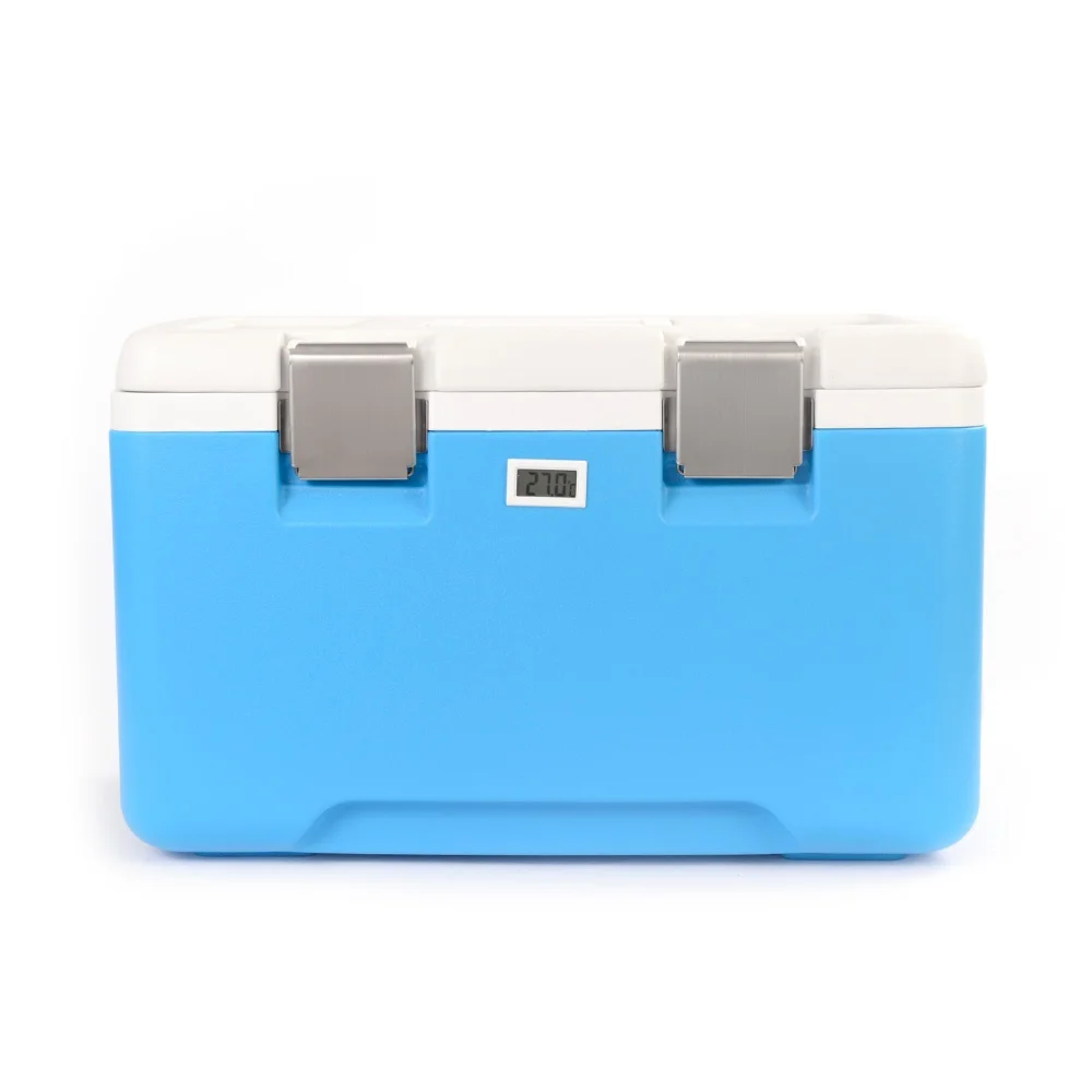 High Quality customized 33L fish cooler box Portable Plastic refrigerated cooler box Insulated blood cooler box For Food