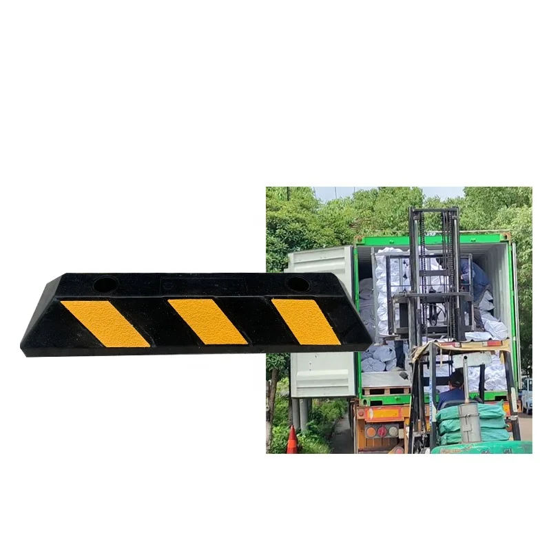 56cm rubber wheel stopper for car parking