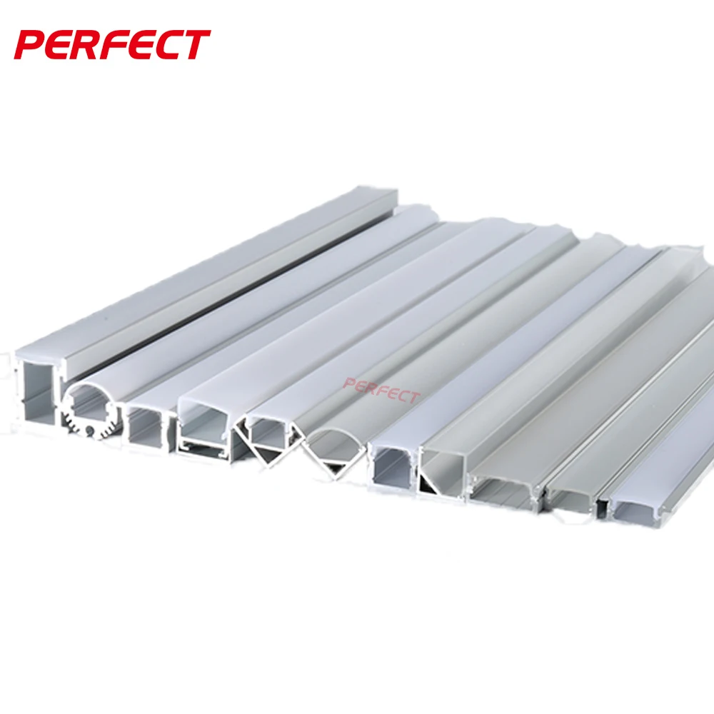 LED Extrusions Aluminum Profile for Led Strips Led Lighting Strips with Aluminum Prof Aluminium Extrusion Profiles for Cabinet