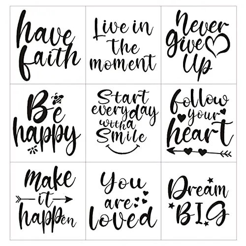 Fall Stencils for Painting on Wood Reusable Thanksgiving Harvest Stencils for DIY Farmhouse Signs