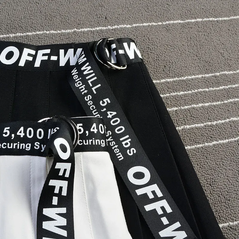 Black White Women Wrap Pleated Skirt Harajuku Preppy Style Cute Japanese School Uniforms Lace Up Ladies Mini Skirt VD2331