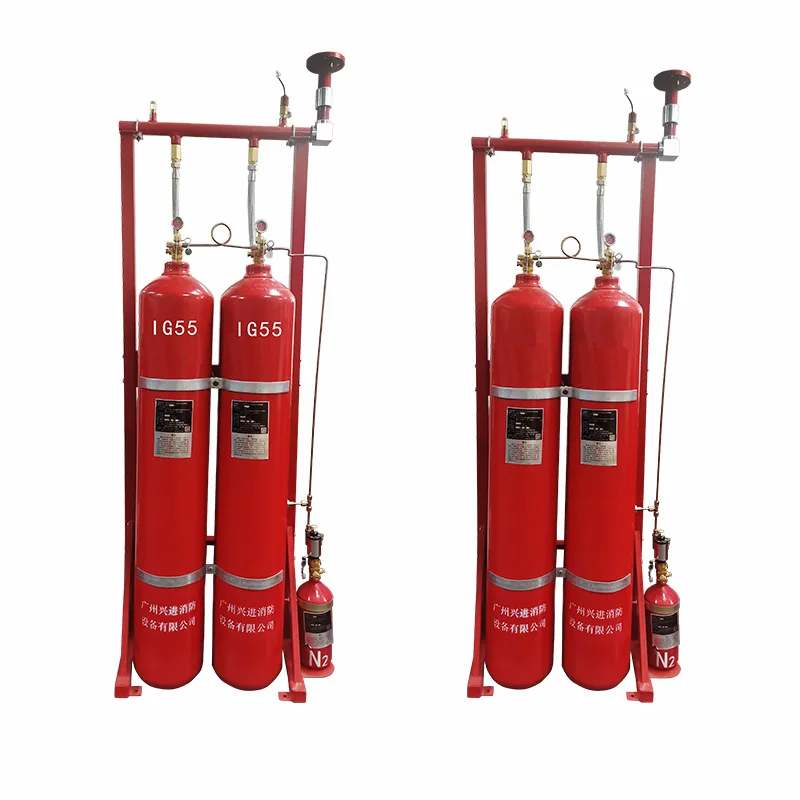 80L Automatic IG55 Gas fire suppression system Clean Agent