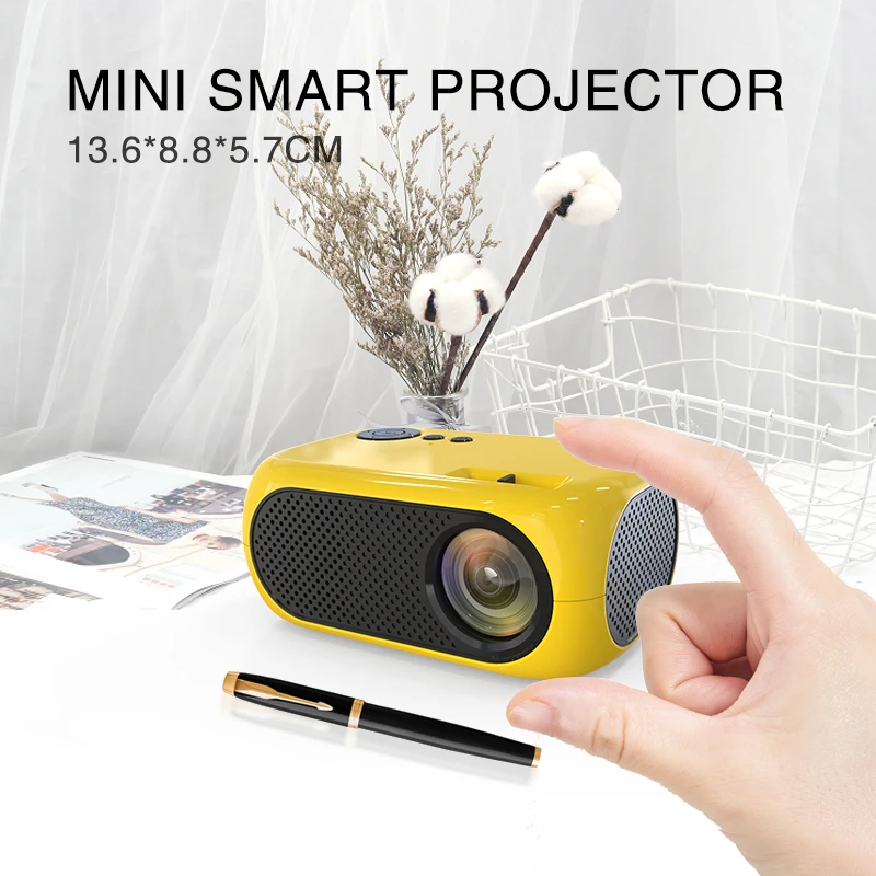 XIDU Factory Price Portable Mini Smart Mobile Projector Has Higher Lumens Than YG300 Supports 1080p Home Power Projector