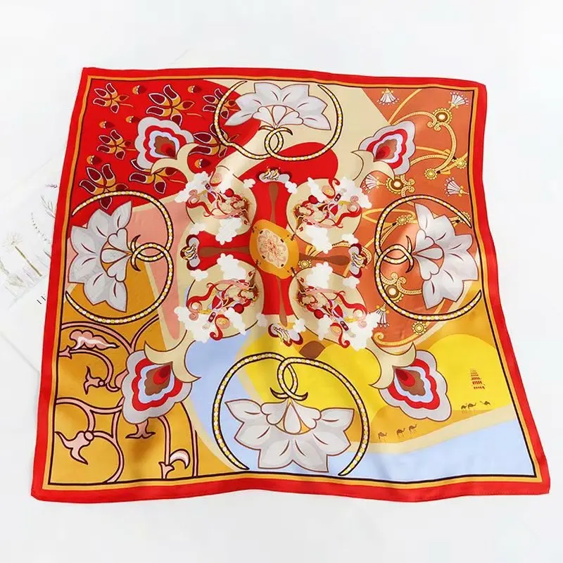 2021 Best Selling Fashion 70cm Square Scarf Girls Women Winter Scarf