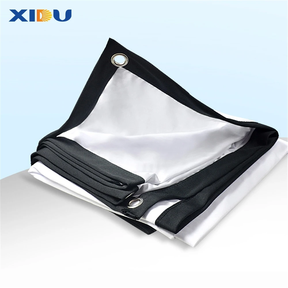 XIDU Portable Foldable Outdoor 200 Inch Projection Screen Label Tension Lightproof Movie Video Projector Screen
