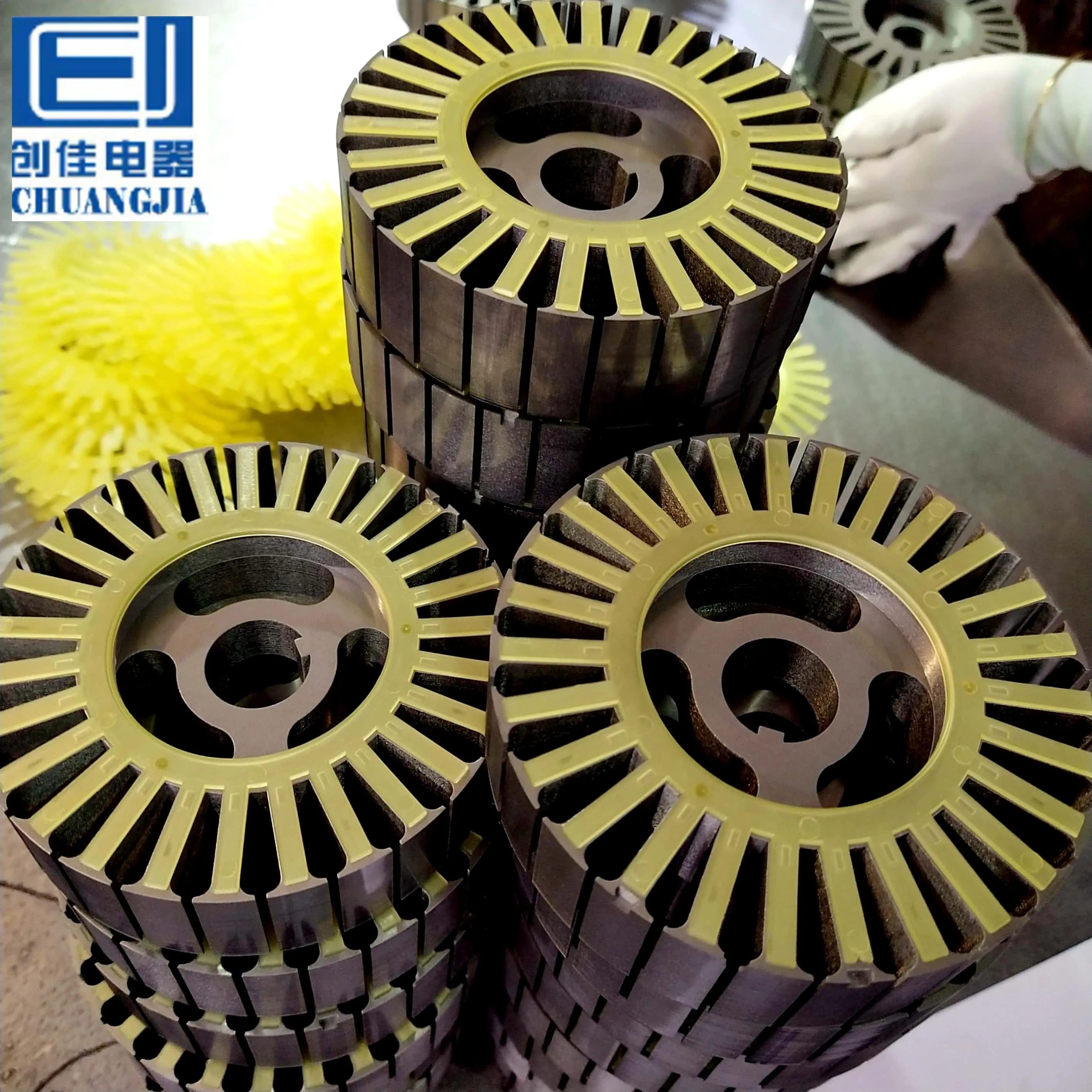 Jiangyin chuangjia Low Price China Manufacture Supply Motor Stator and Rotor Laminated Silicon Steel