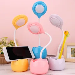 Student eye protection reading desktop multifunctional pen holder holder USB desk lamp