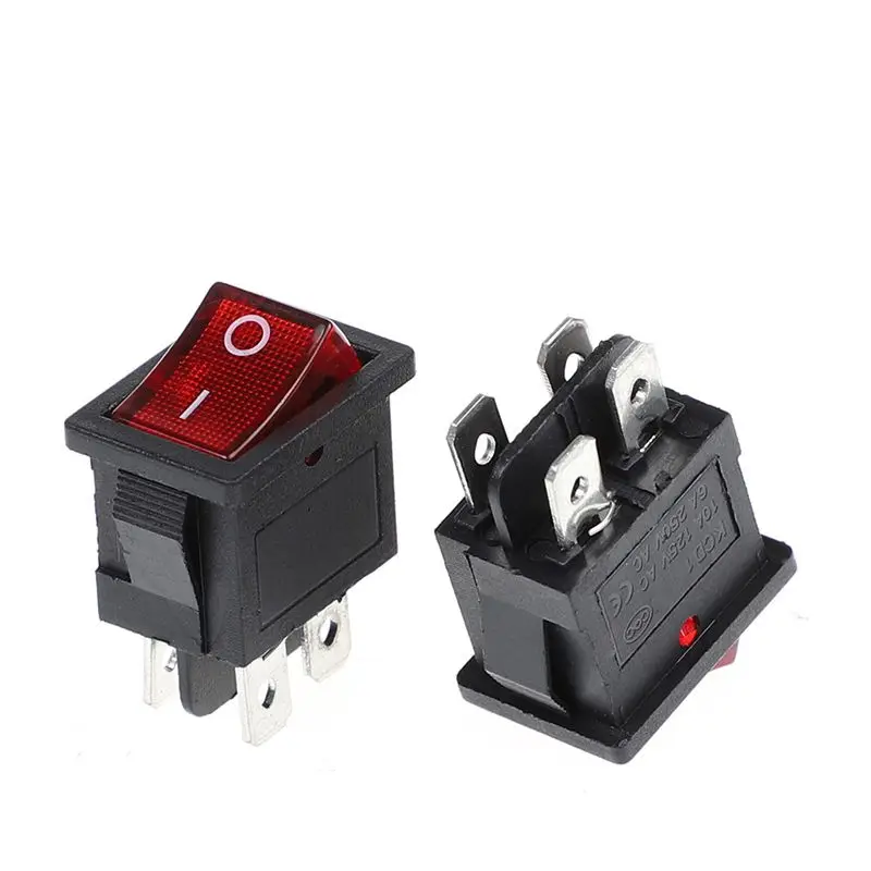 Бесплатные образцы 6a 250vac 2pin ВКЛ/ВЫКЛ 2 позиции продажа Rs601 R19a клавишный выключатель света