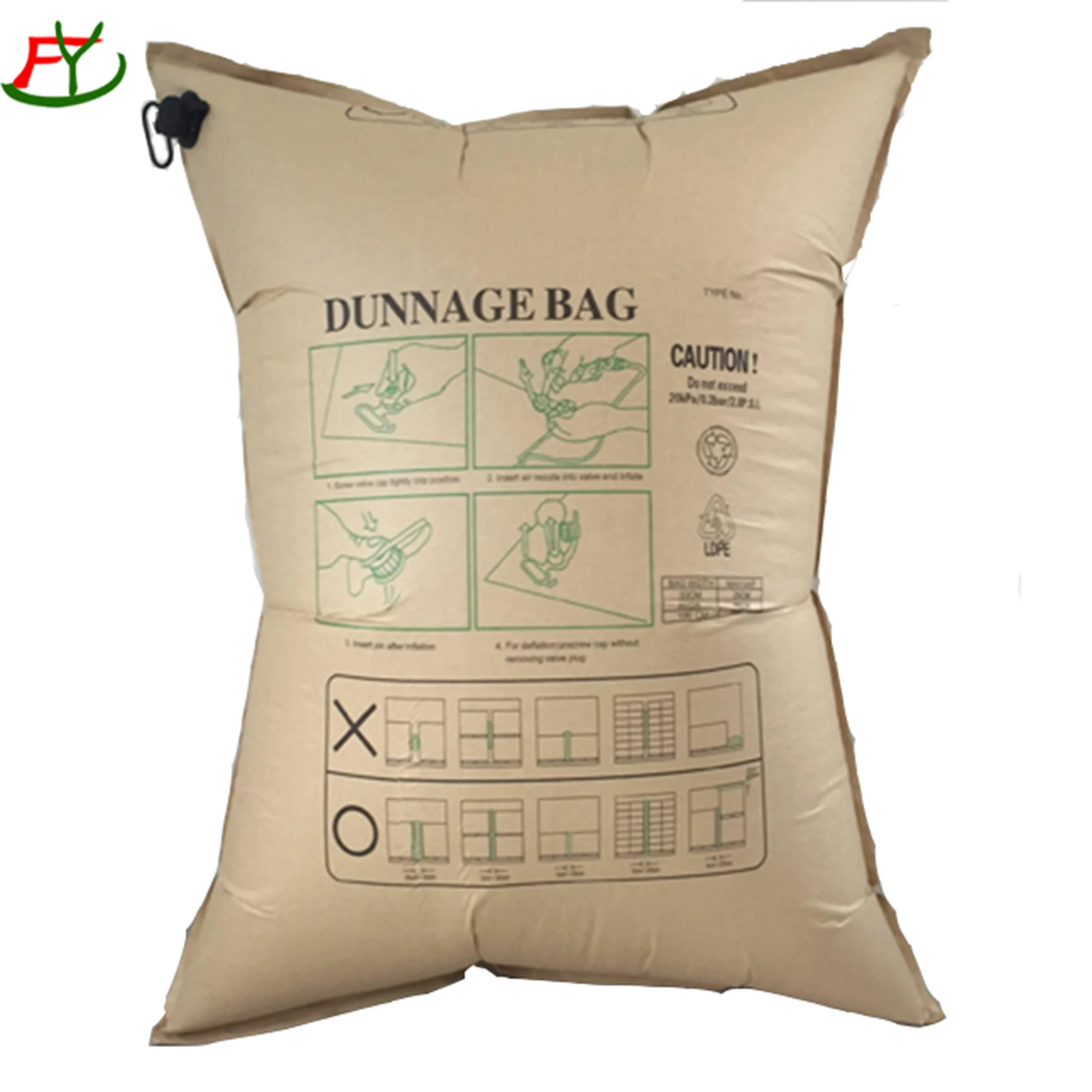 Safety anti-collision air bag cargo safe air bag for container filling