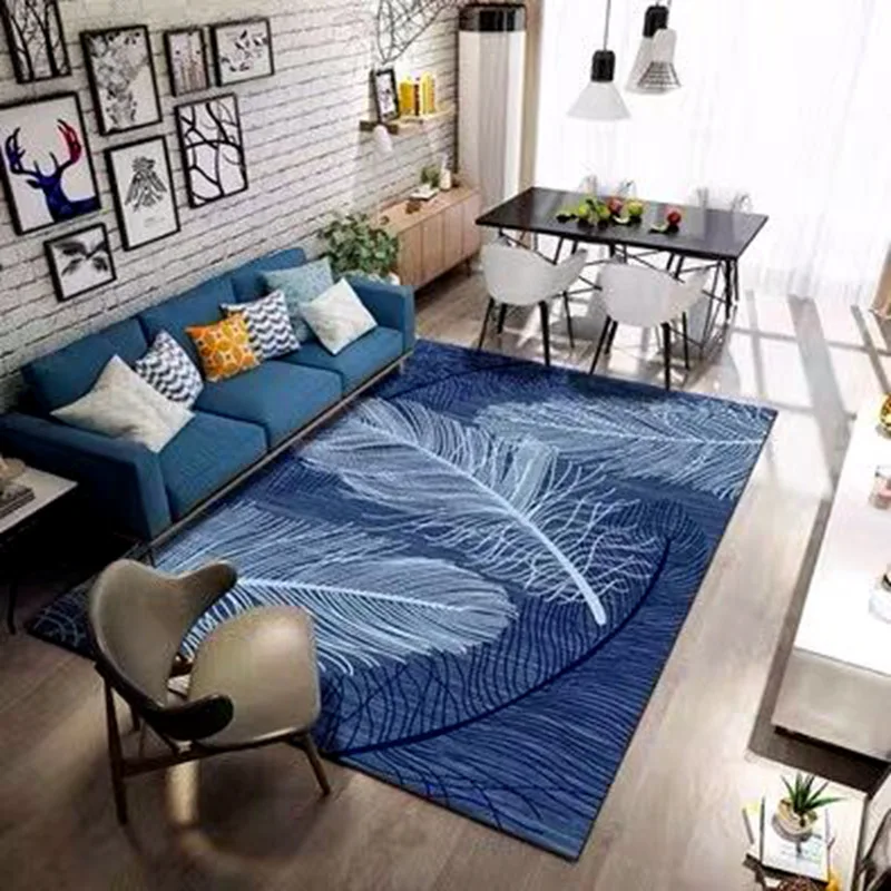 Light luxury 3D printed art carpets with modern style hotel carpets living room carpets
