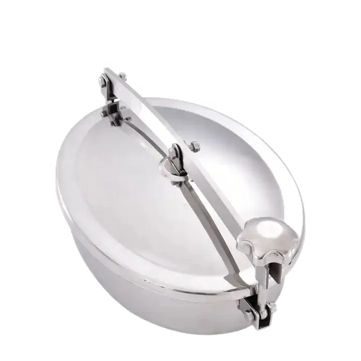 WZ Stainless Steel 304 316 316L without pressure tanks mini type manhole oval cover