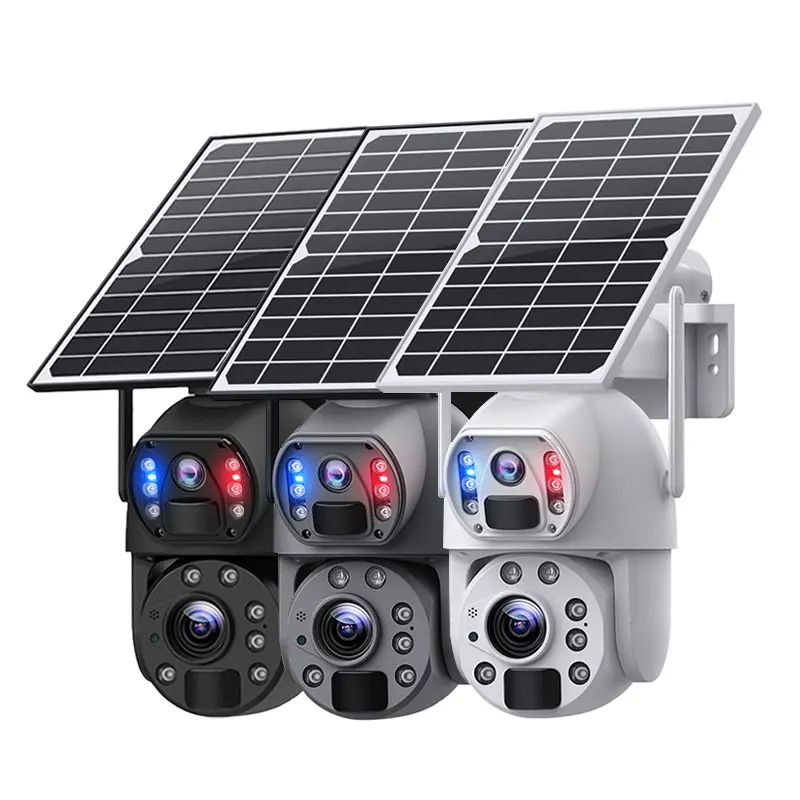 6MP 20X 36X Zoom WiFi 4G Ptz Dome Camera Dual Lens Wireless Outdoor Security Sim Card Solar