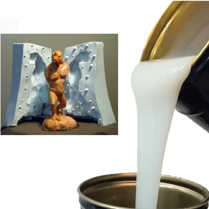 Factory Price Liquid mould making silicone rubber for casting mold reproducing and replicating RTV2 silicone liquid