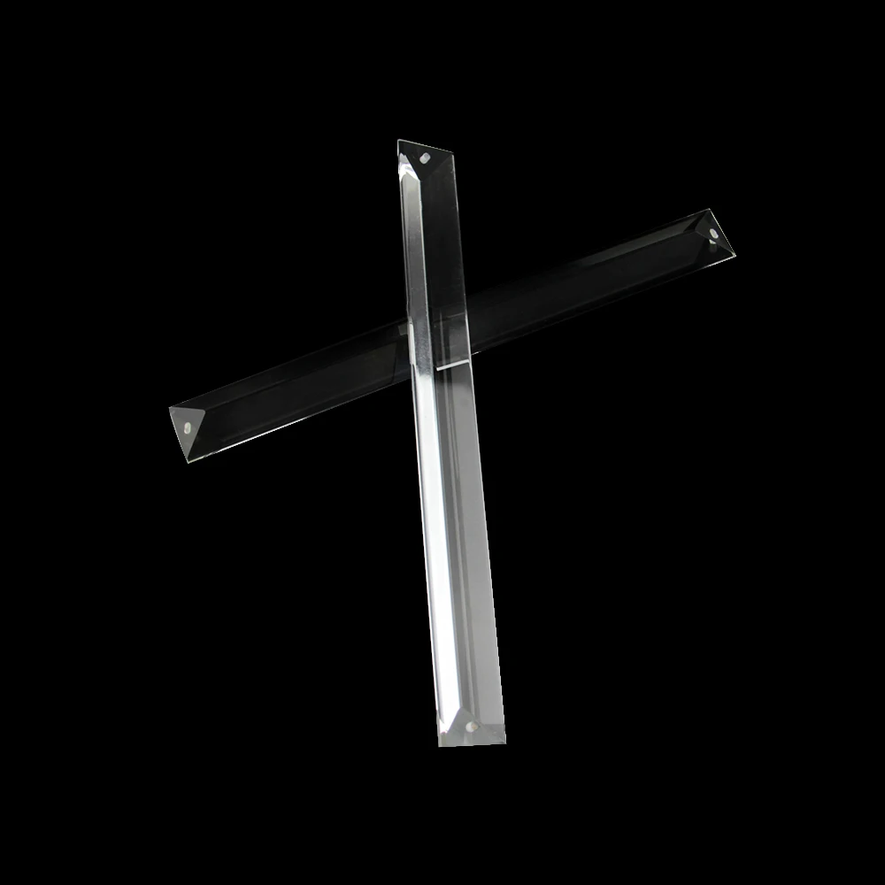 Top Selling 22 * 200mm Double Hole Clear Crystal Prism Hotel Simple Crystal Chandelier Parts Home Crystal Hanging Light Pendants