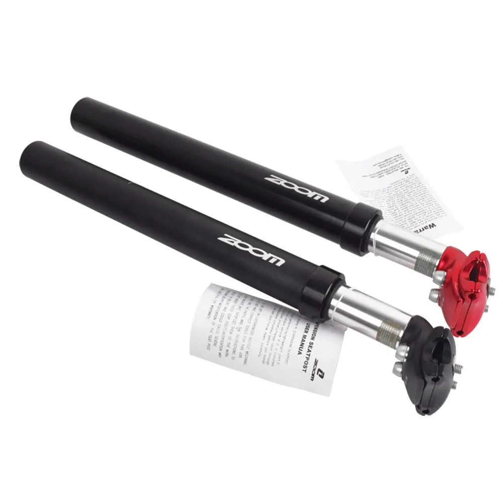 Zoom 27.2/31.6 *350mm Aluminium Seatpost For Bike Modification Accessories Part MTB Dropper Suspension Damping Bicycle Seat Post