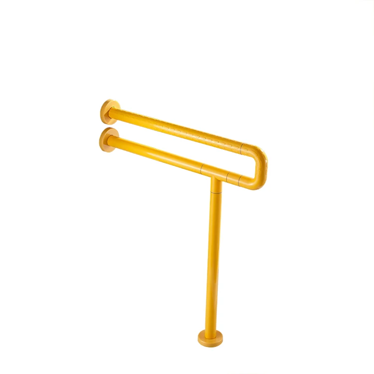 Оптовая продажа с завода желтый U-образный подлокотник одним полом ручка для
